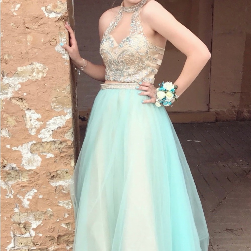 Two Piece Prom Dress